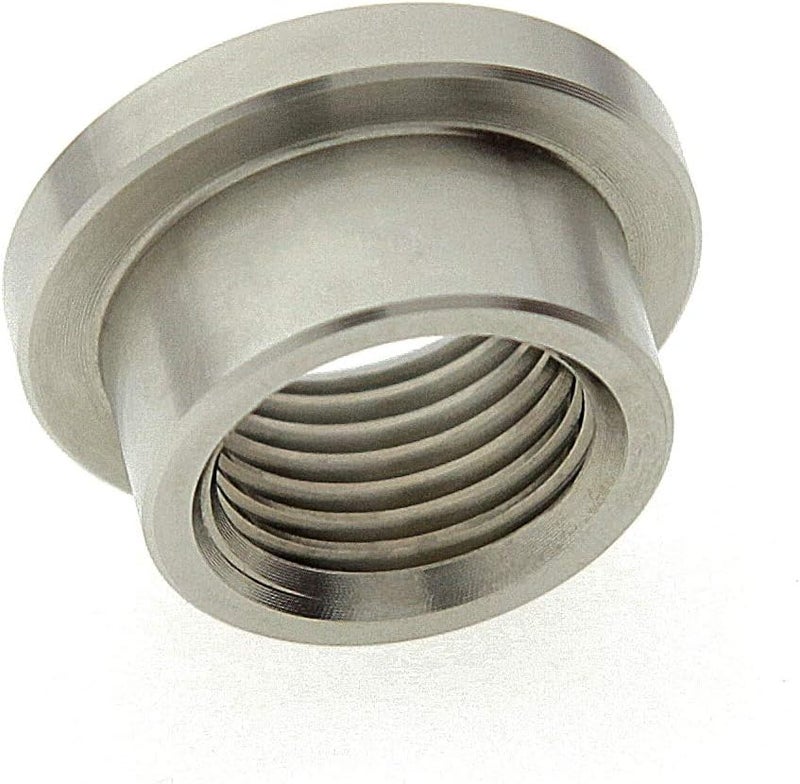 AdaptorMount M16 x 1.5 Stainless Steel 304 Female Threaded Stepped Weld Bung Metric Mounting Boss Fitting (OD 7/8") with Top Head (OD 1.1") - Image 1